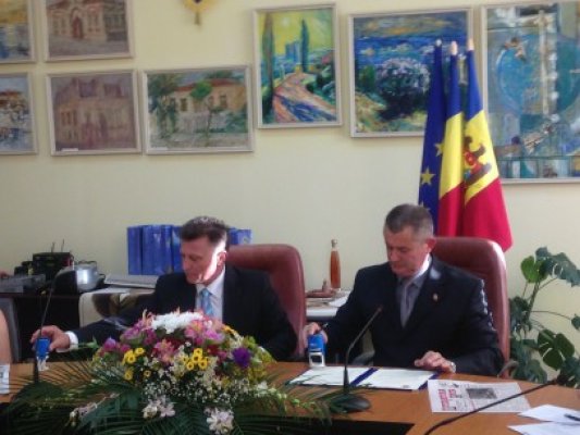 A fost semnat acordul de cooperare dintre Medgidia şi Căuşeni
